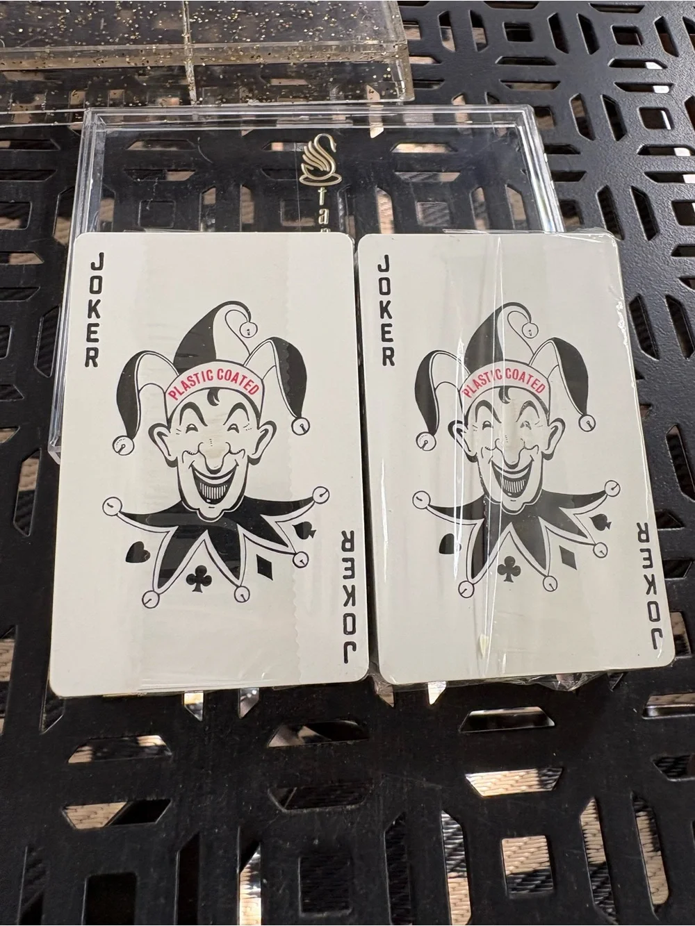 Vintage Stancraft Plastic Coated Playing Cards Antique Car Motif Both are Sealed - Picture 4 of 6